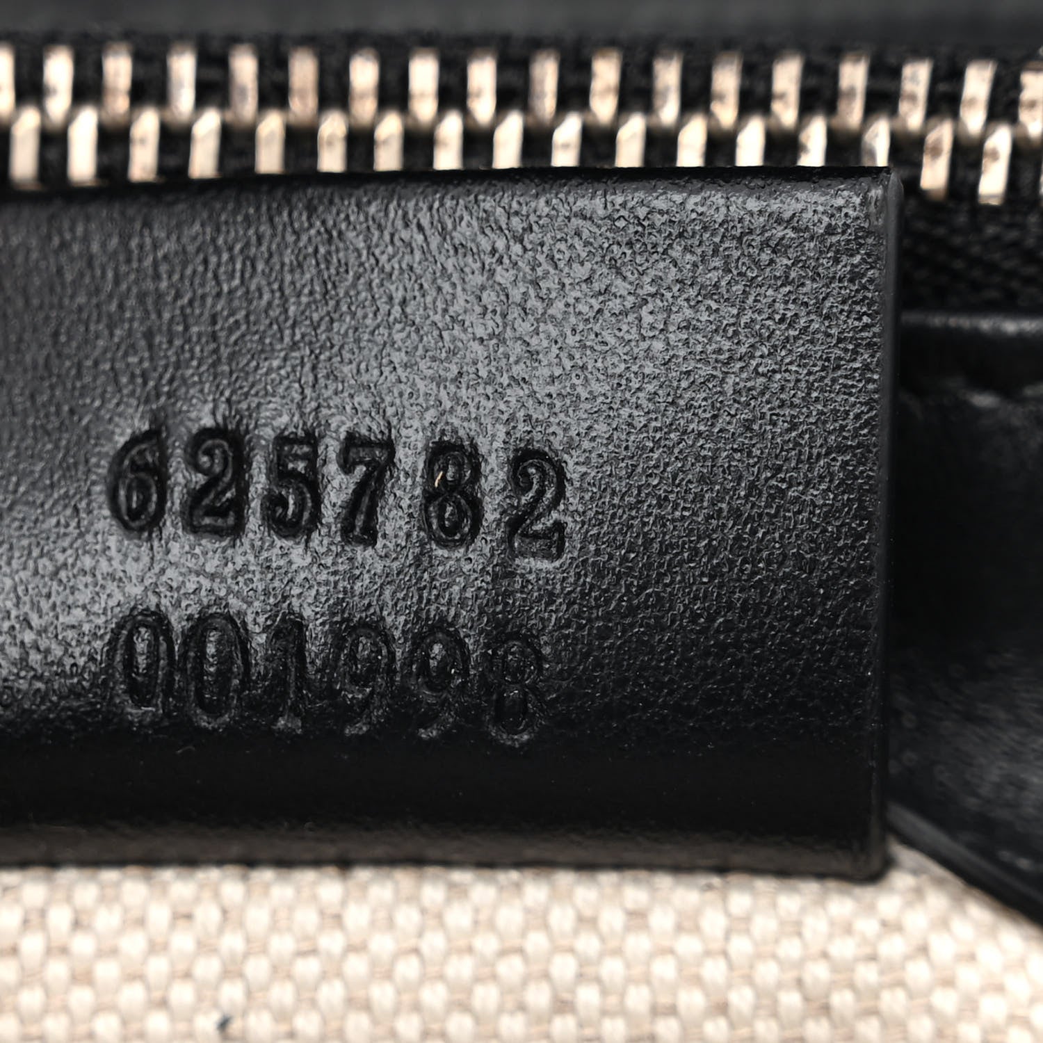 Gucci Calfskin GG Tennis Embossed Messenger Bag Black 6 of 13