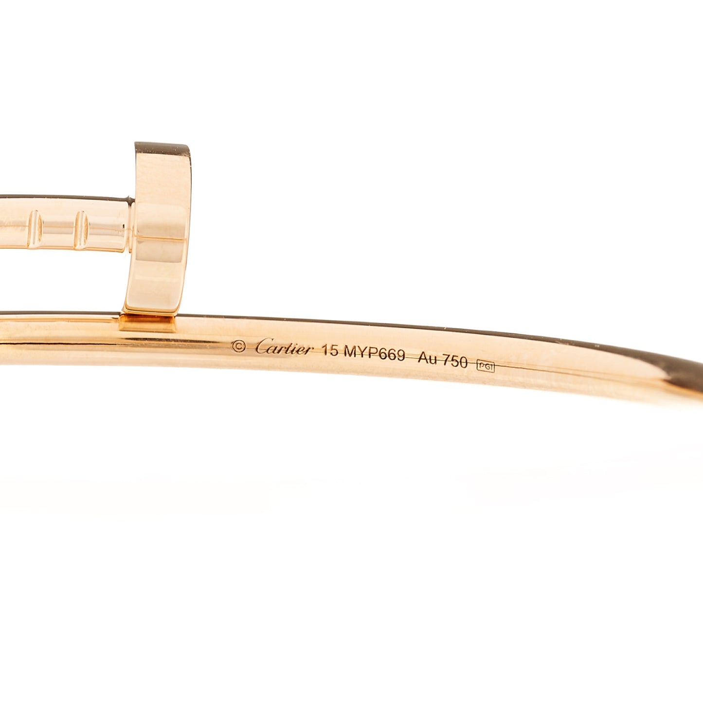 18K Pink Gold Small Juste Un Clou Bracelet 15