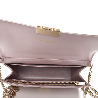 Christian Dior Metallic Lambskin Cannage Miss Dior Promenade Pouch Pink 5 of 6