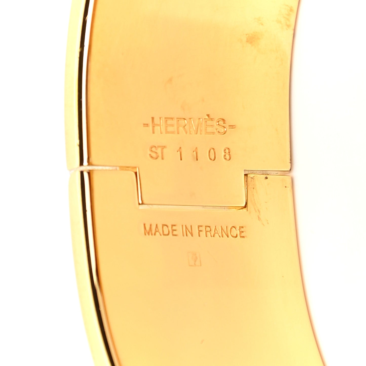 Enamel Wide Clic Clac H Bracelet PM Rouge Vif