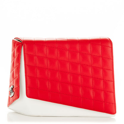 Chanel Lambskin Quilted Fresh Air Clutch Light Red 1 of 7