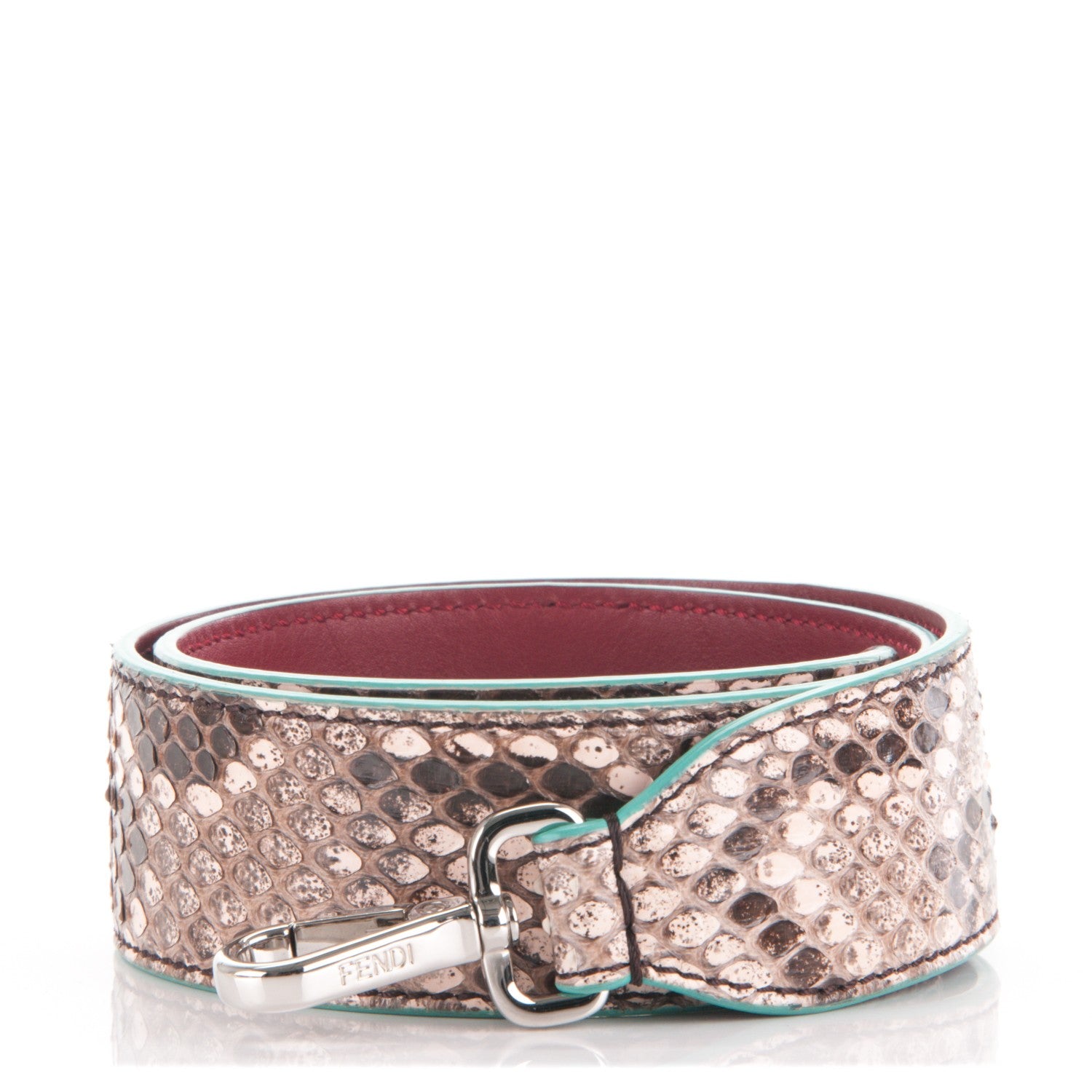 Fendi Shiny Python Vitello Dolce Strap You Cipria Ribes 1 of 4