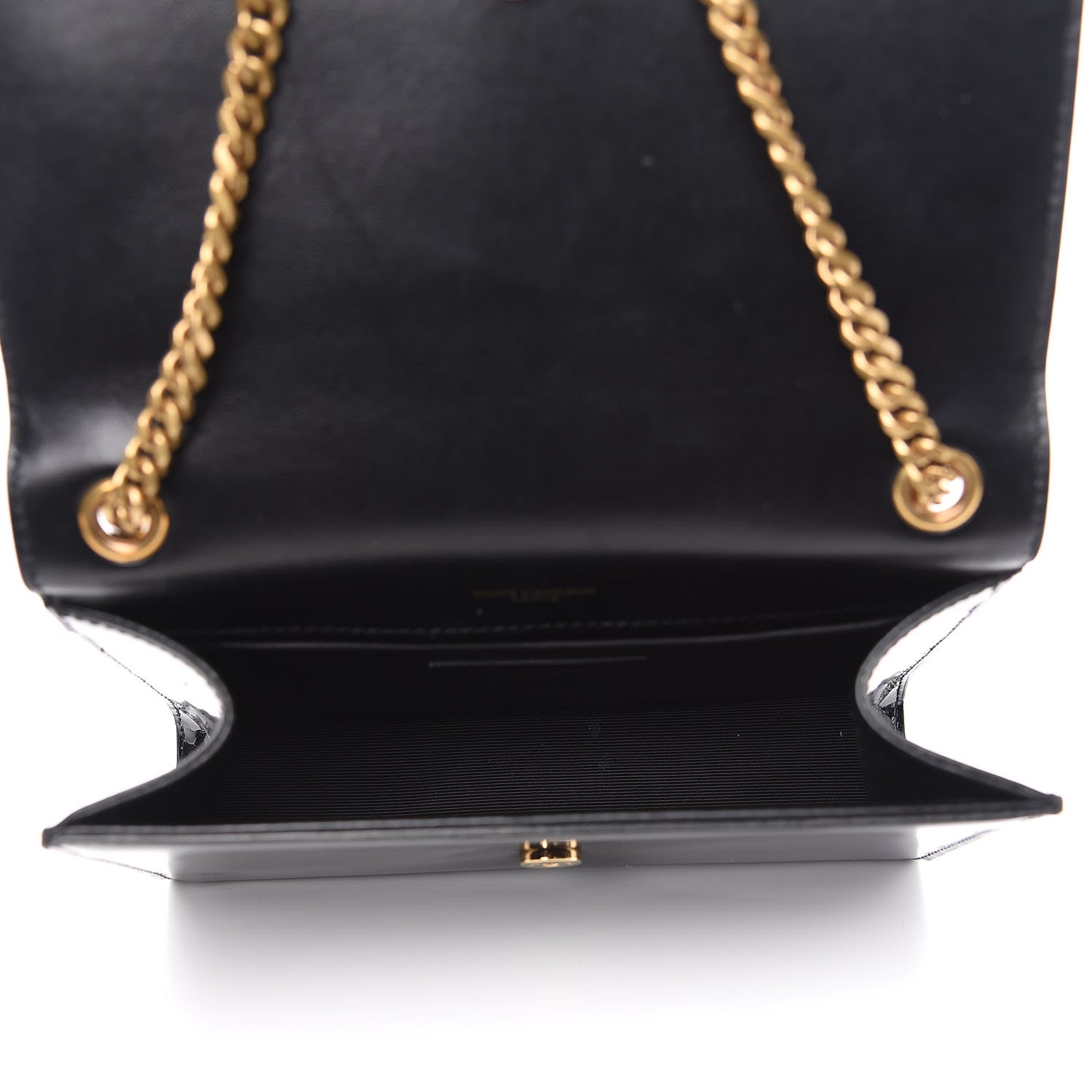 Saint Laurent Patent Small Monogram Kate Satchel Black 4 of 10