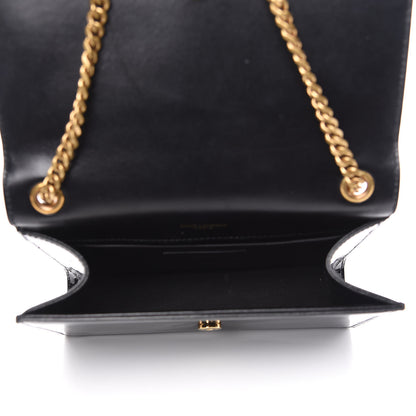 Saint Laurent Patent Small Monogram Kate Satchel Black 4 of 10