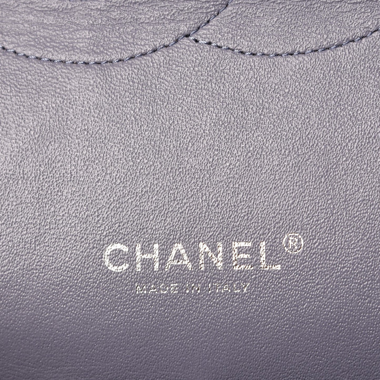 Lambskin Quilted Maxi Double Flap Grey