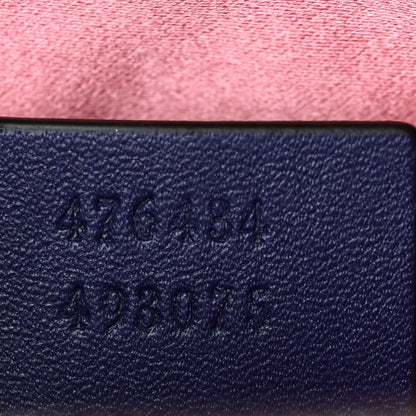 Gucci Velvet Matelasse GG Marmont Belt Bag 95 38 Cobalt Blue 6 of 8