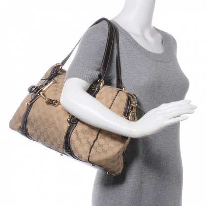 Gucci Monogram 85th Anniversary Medium Boston Brown 2 of 10