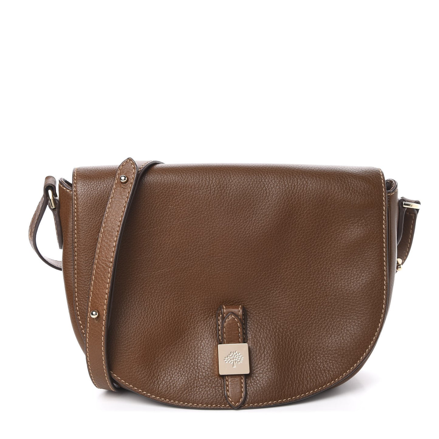 Soft Small Grain Tessie Satchel Brown