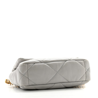 Chanel Lambskin Quilted Medium Chanel 19 Flap Grey 4 of 12