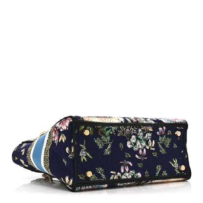 Christian Dior Canvas D-Constellation Embroidered Medium Lady D-Lite Bleu Multicolor 4 of 10