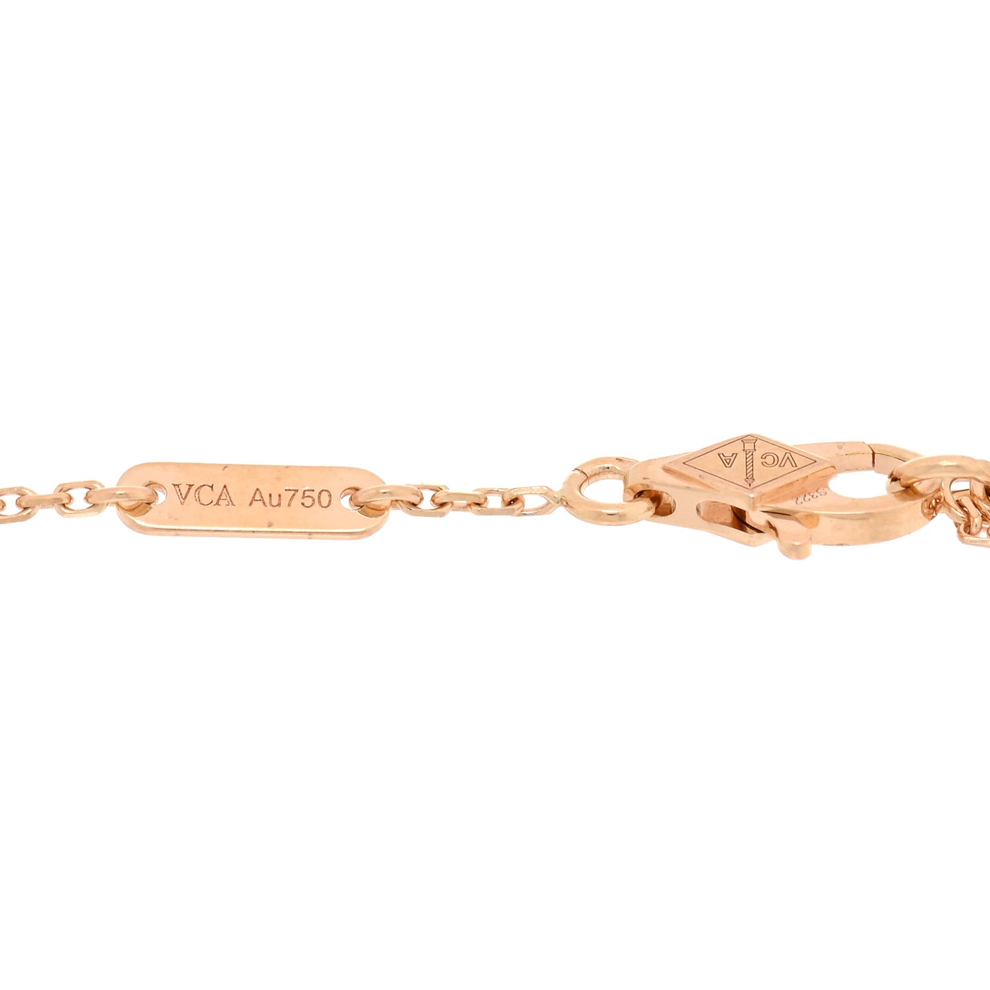 18K Rose Gold Carnelian Sweet Alhambra Bracelet