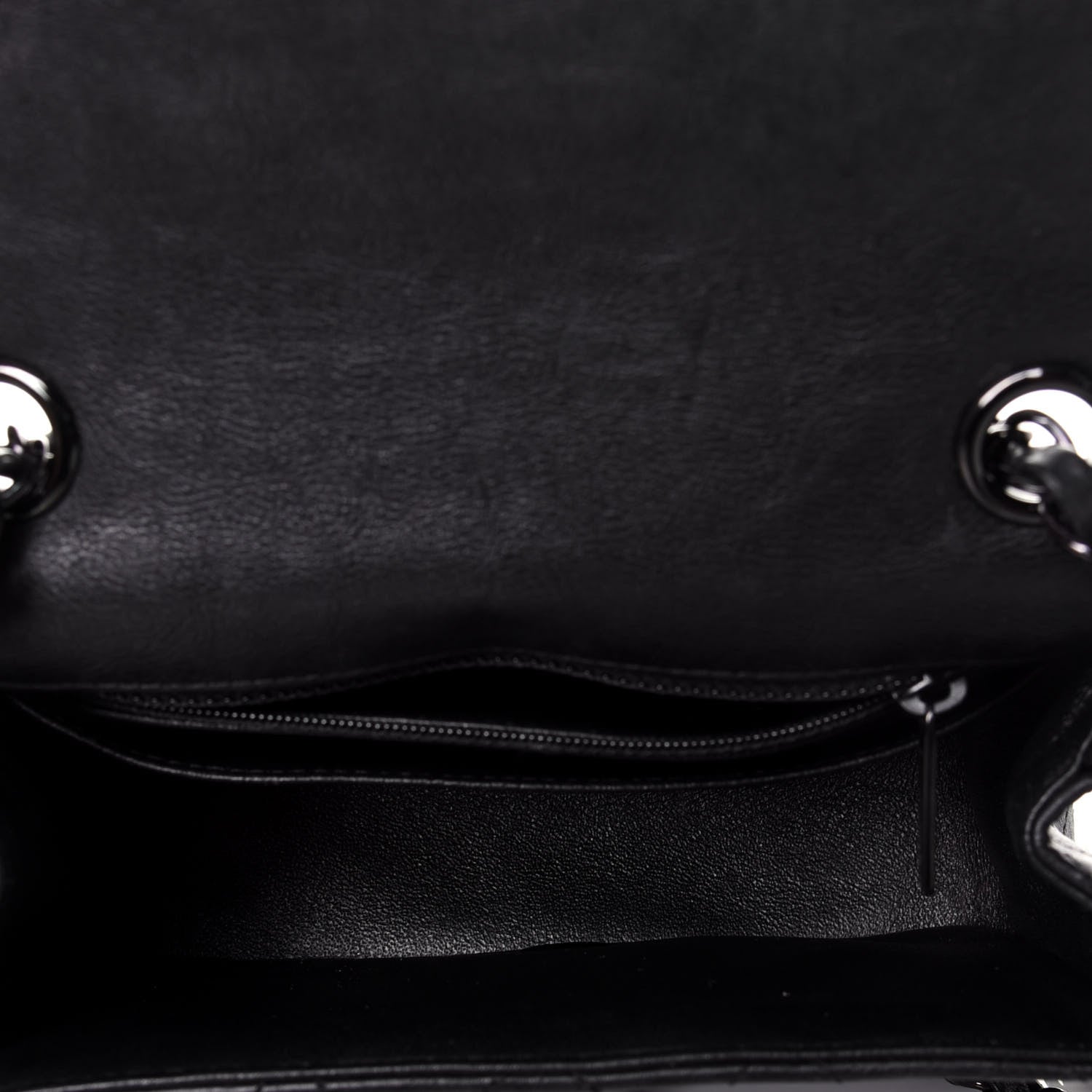 Chanel Crumpled Calfskin Quilted Mini Square Flap So Black 5 of 9