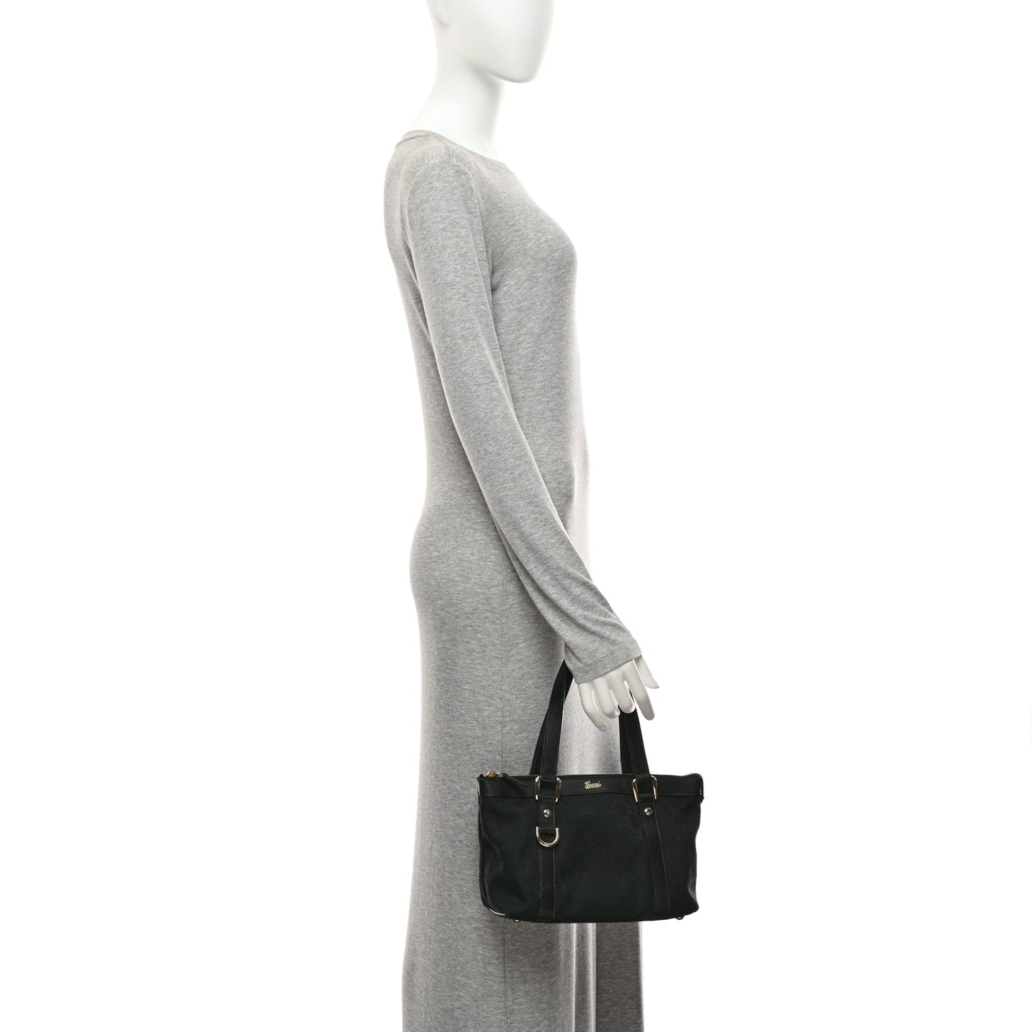 Monogram Small Abbey Tote Black