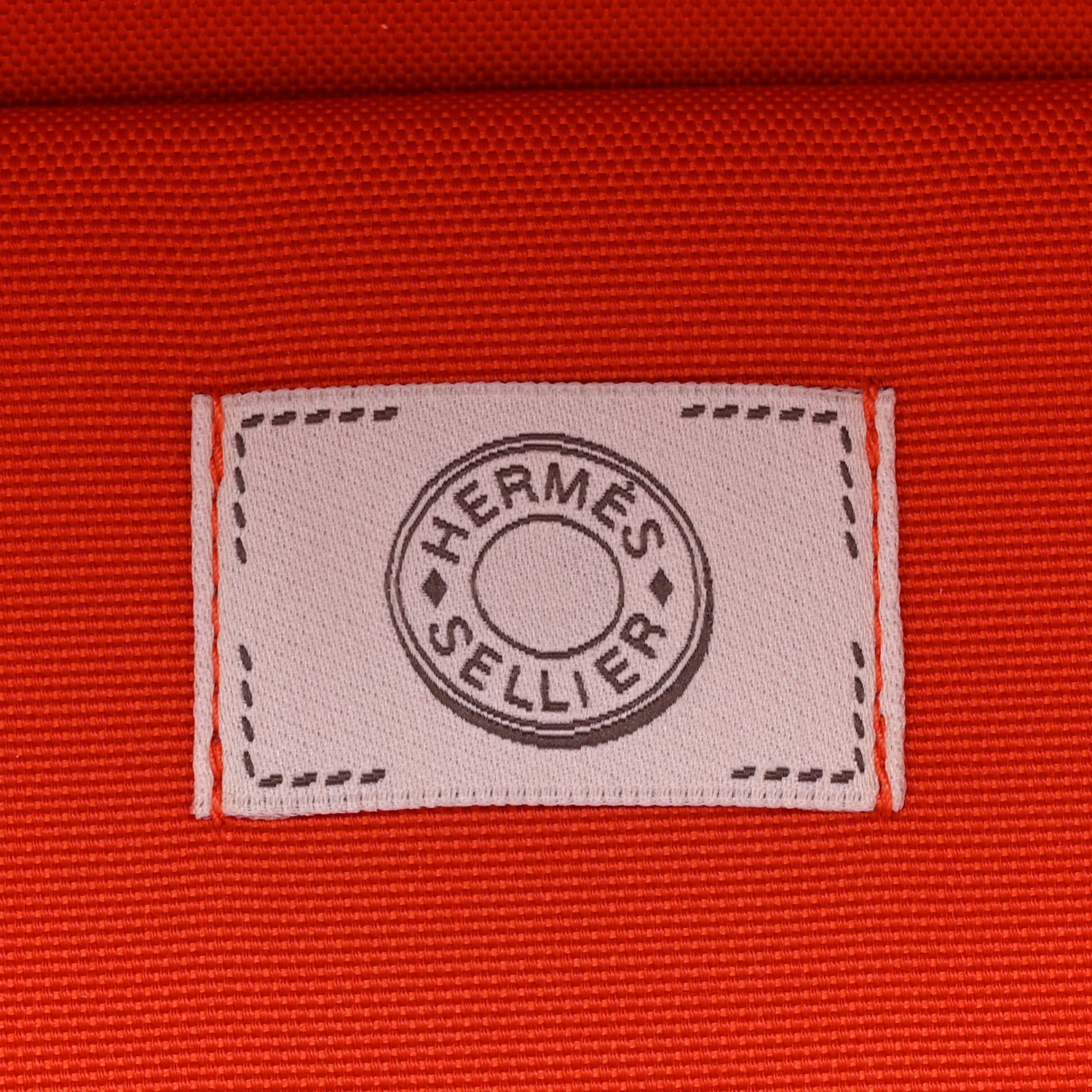 Hermes Polyamide Cotton Carrying Dog Bag Fauve Feu 6 of 13