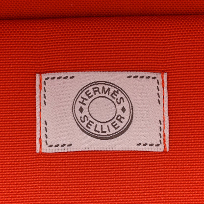 Hermes Polyamide Cotton Carrying Dog Bag Fauve Feu 6 of 13