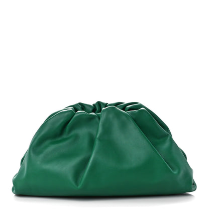 Bottega Veneta Smooth Butter Calf The Pouch Oversized Clutch Racing Green 1 of 11