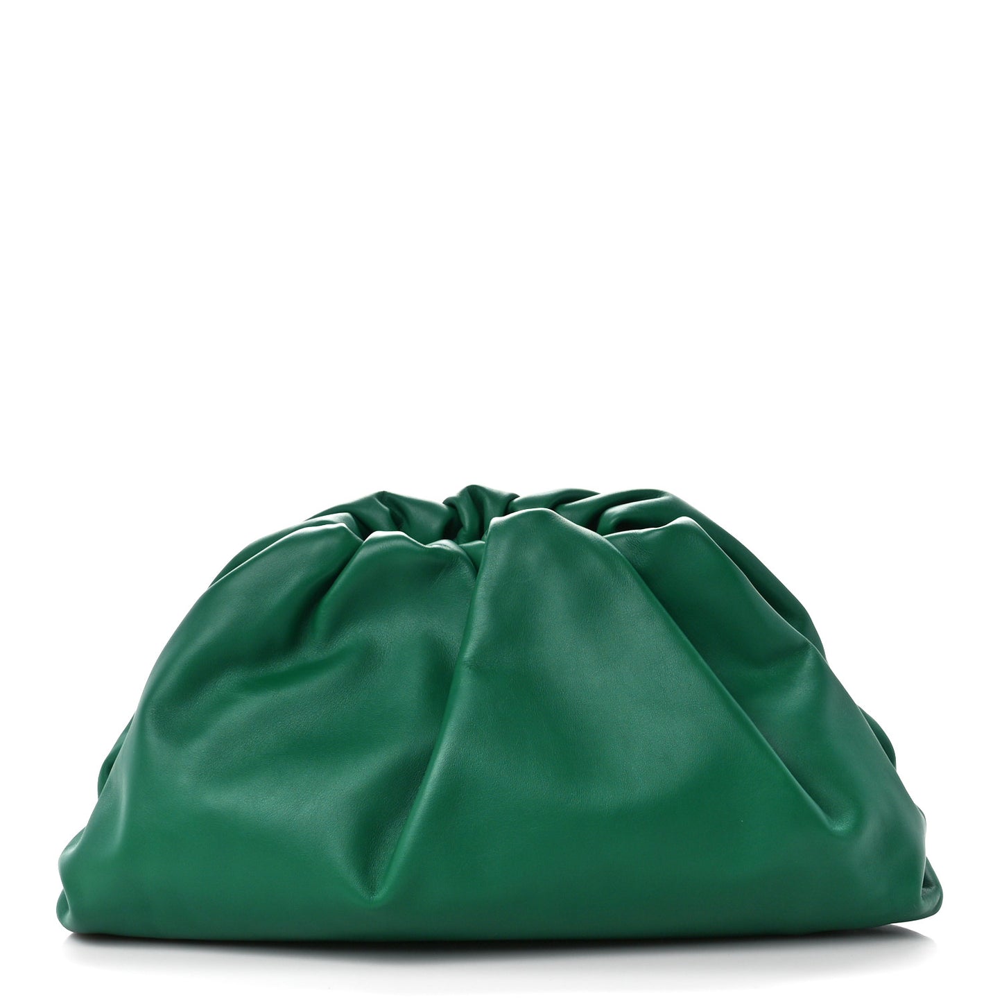 Smooth Butter Calf The Pouch Oversized Clutch Racing Green