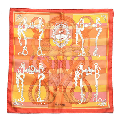 Hermes Silk Della Cavalleria Pocket Square 1 of 6