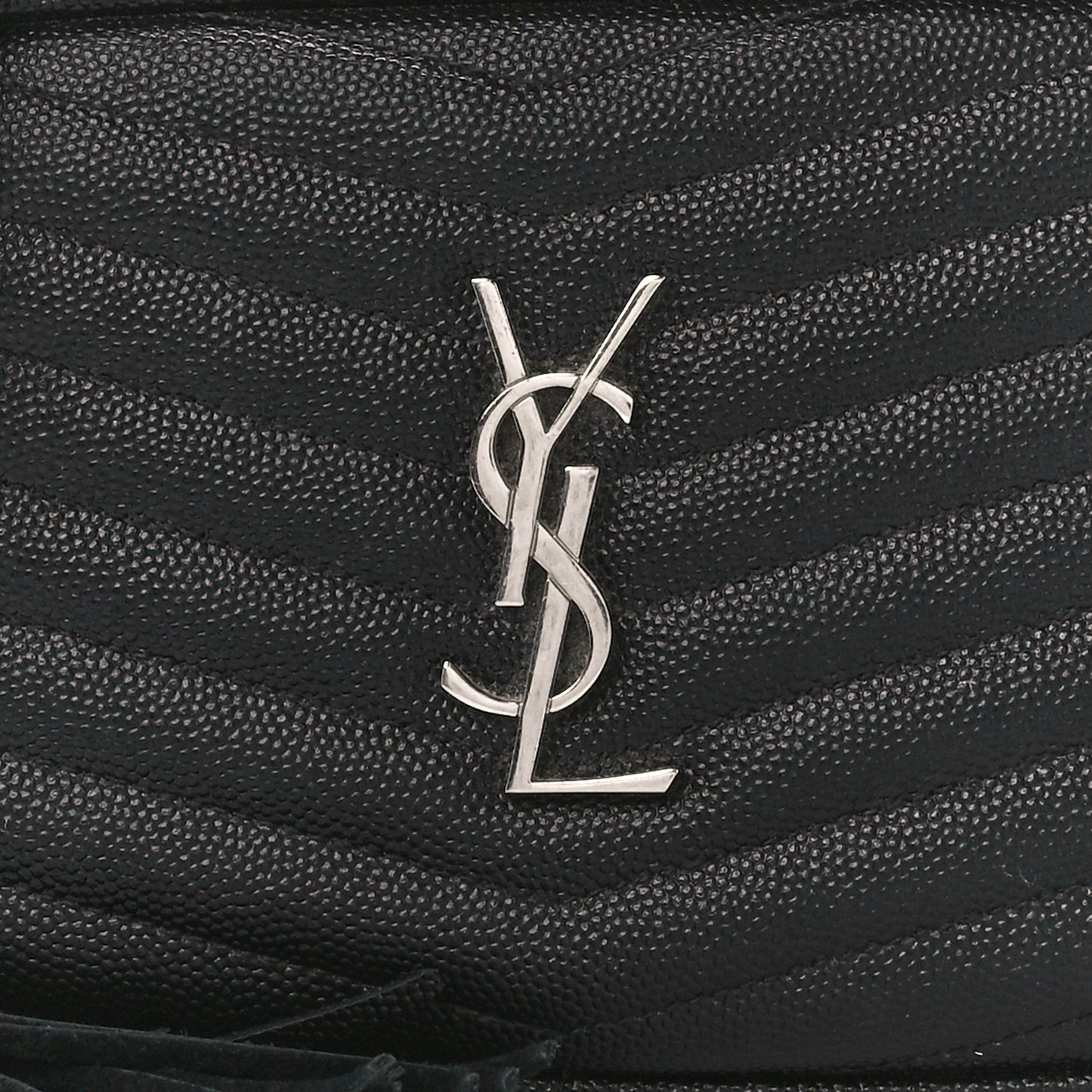Grain De Poudre Matelasse Monogram Mini Lou Camera Bag Black