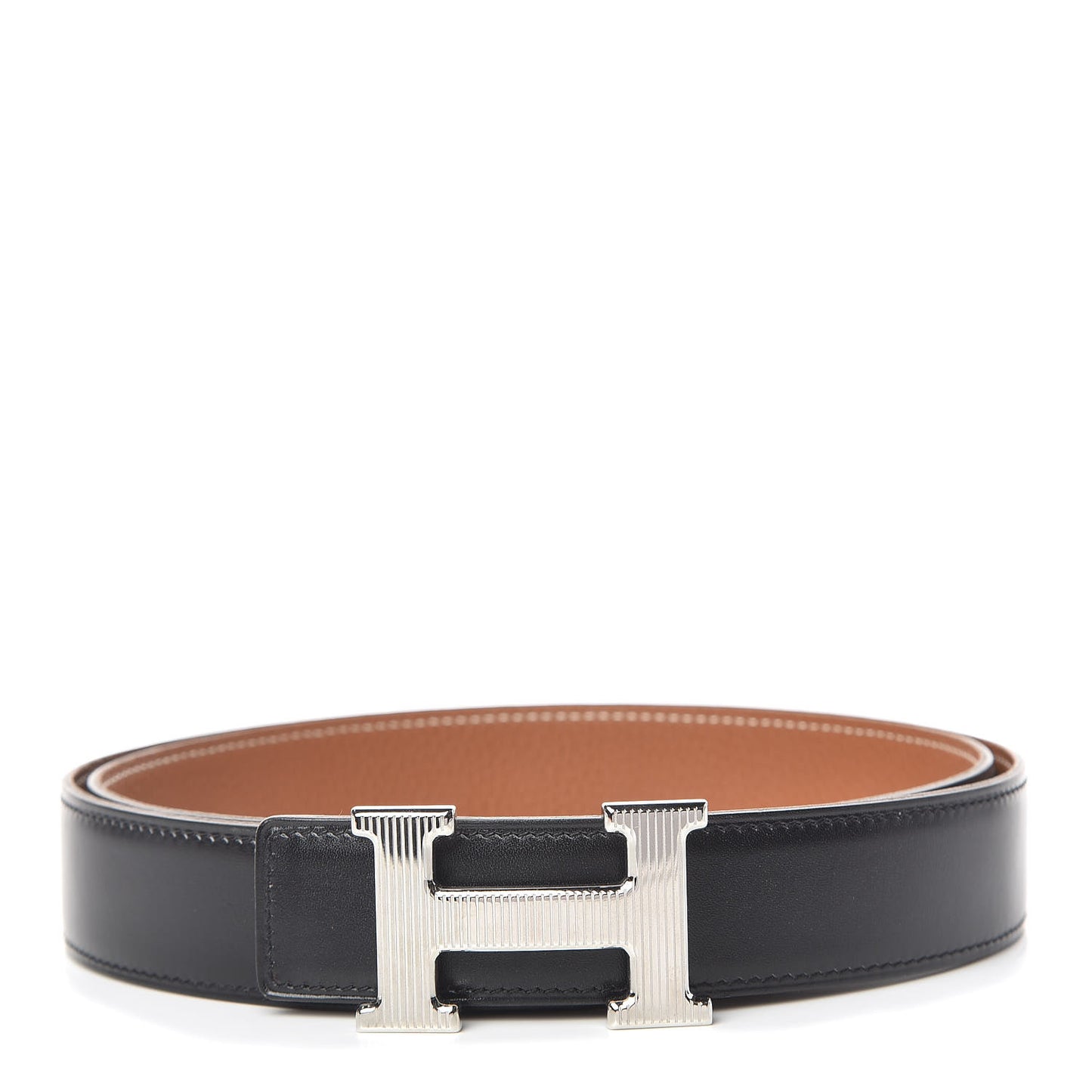 Box Togo Strie 32mm H Belt 105 Black Gold