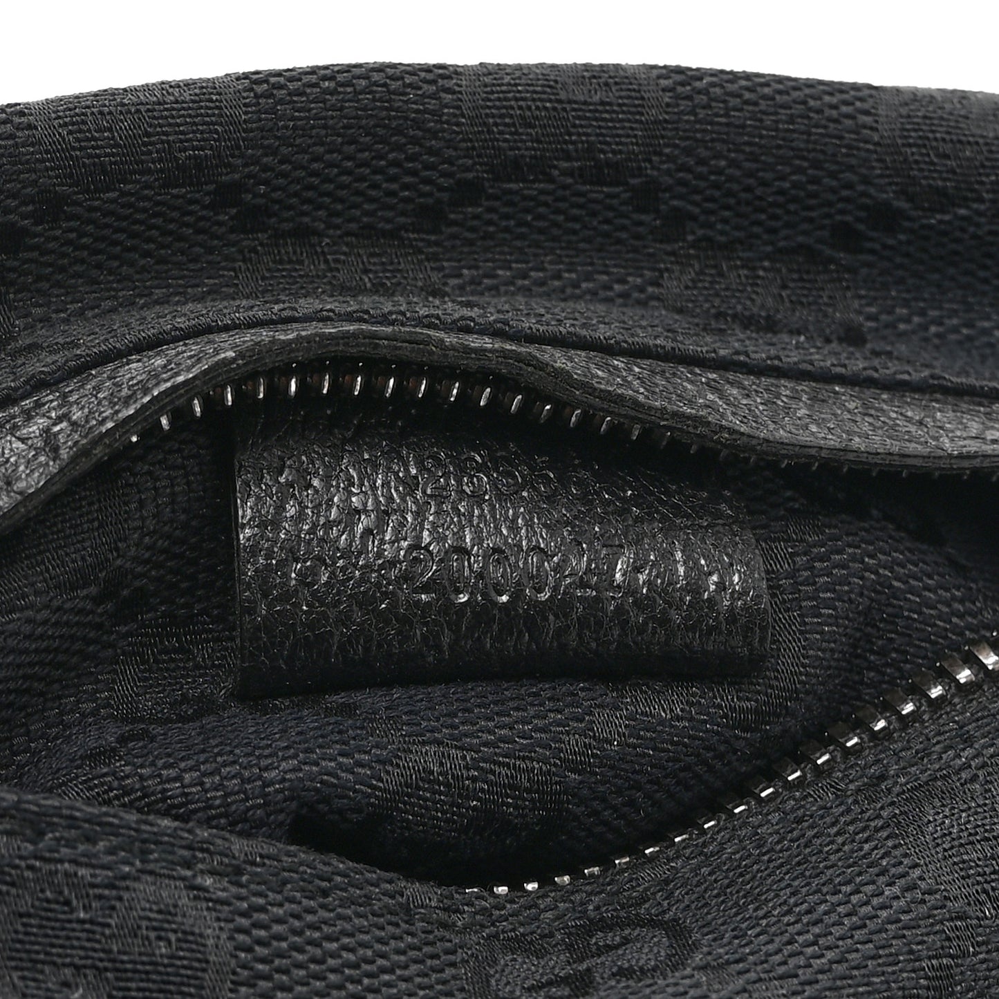 GG Monogram Double Pocket Belt Bag Black