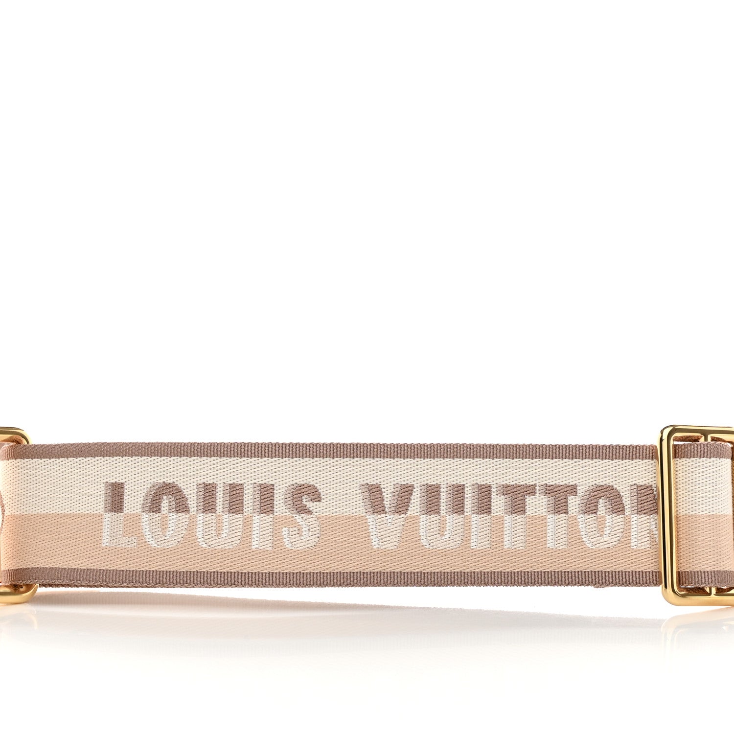 Louis Vuitton Jacquard Neverfull BB Shoulder Strap Beige Brown 3 of 5