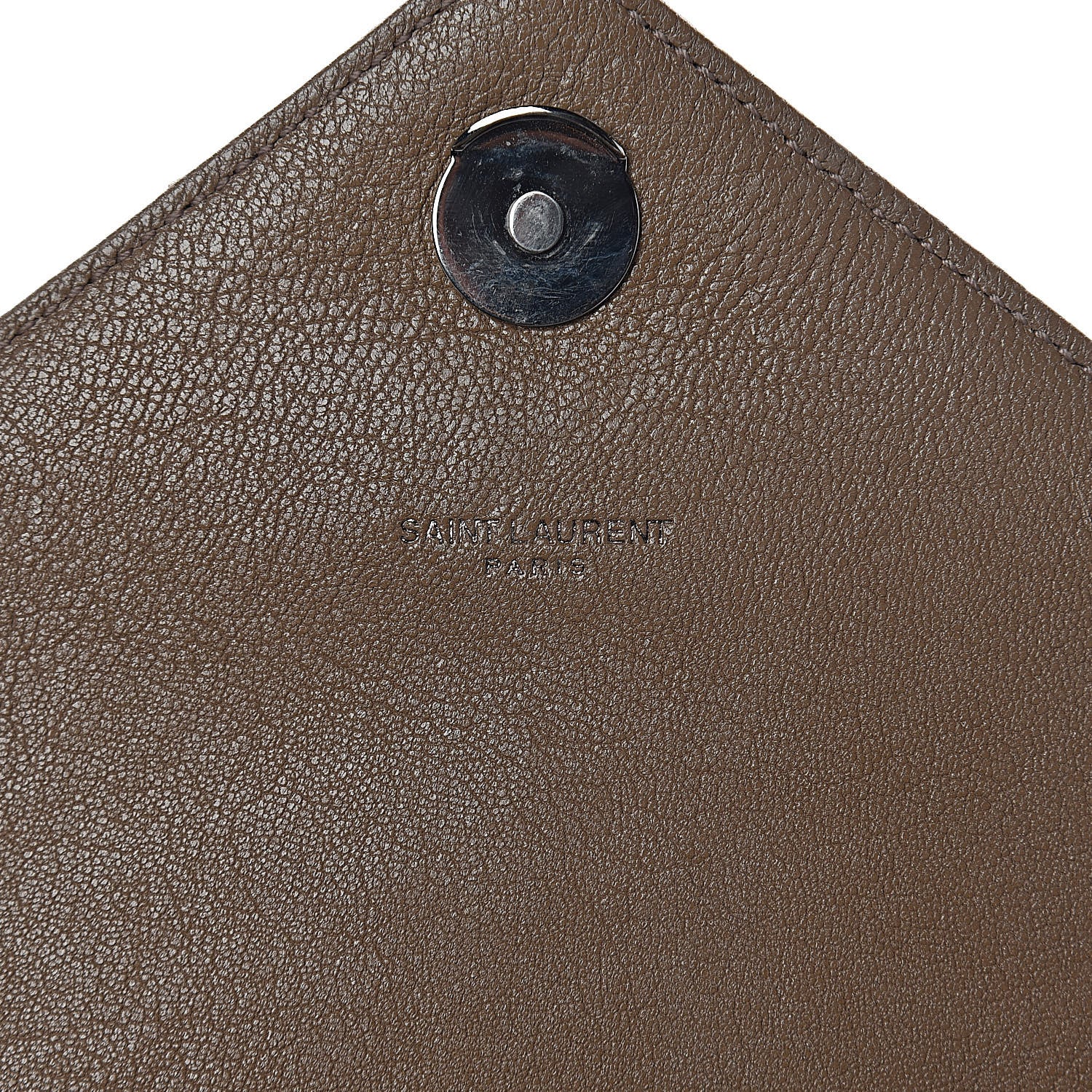 Saint Laurent Calfskin Matelasse Diamond Quilted Monogram Medium College Bag Brown 6 of 12