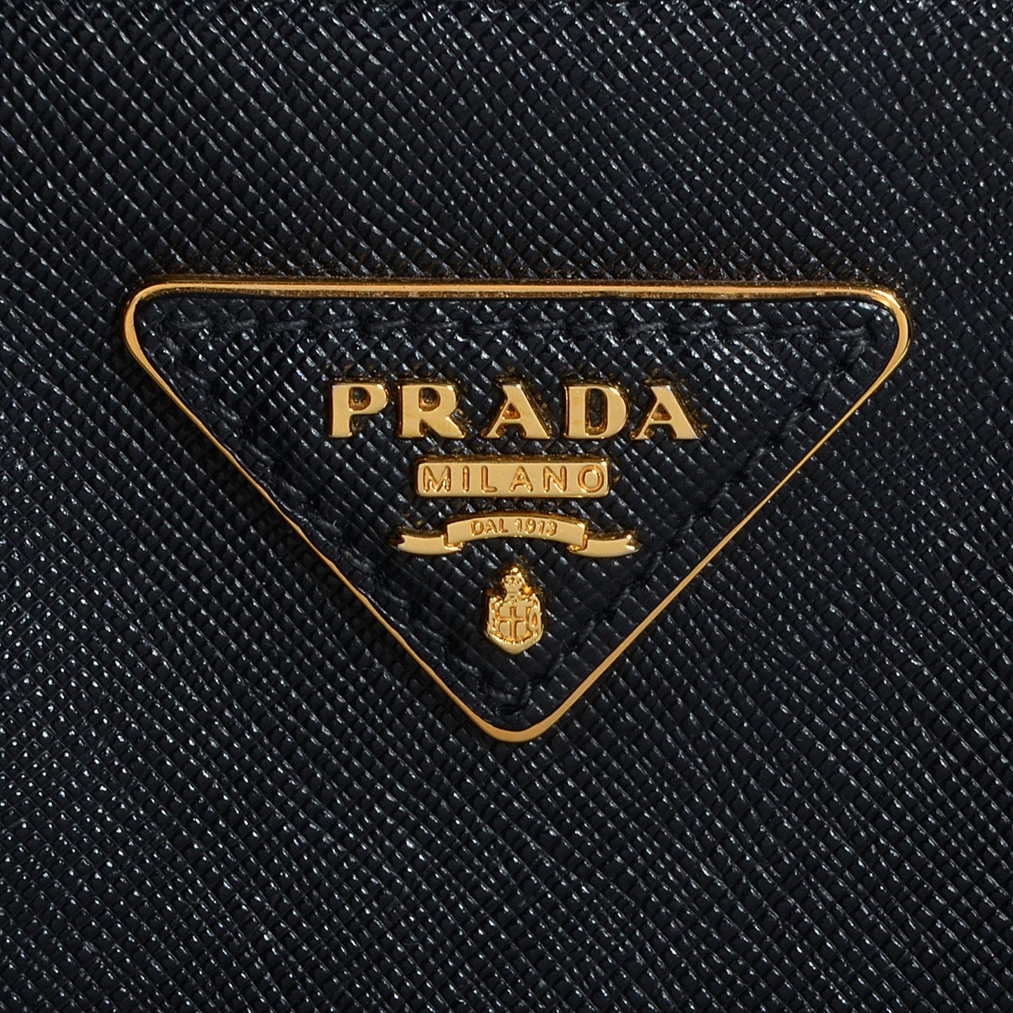 Saffiano Lux Large Double Zip Tote Nero Black