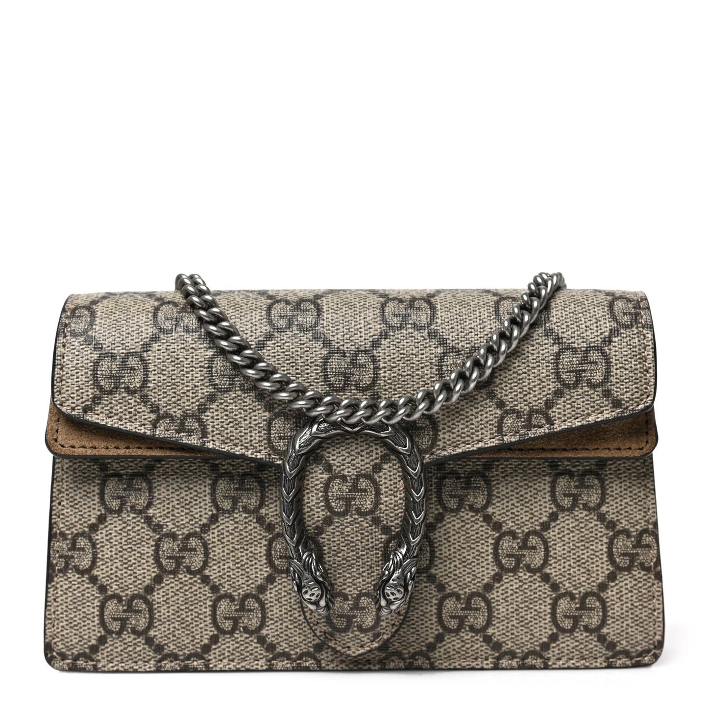 GG Supreme Monogram Super Mini Dionysus Shoulder Bag Taupe