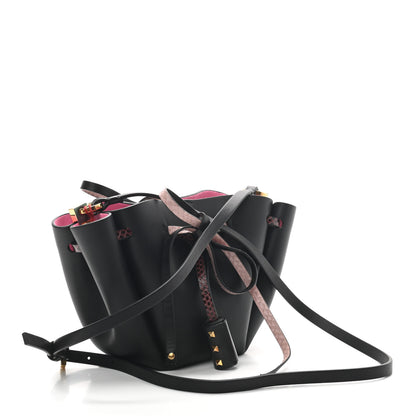 Valentino Garavani Vitello Ayers VLogo Bucket Bag Black 3 of 8