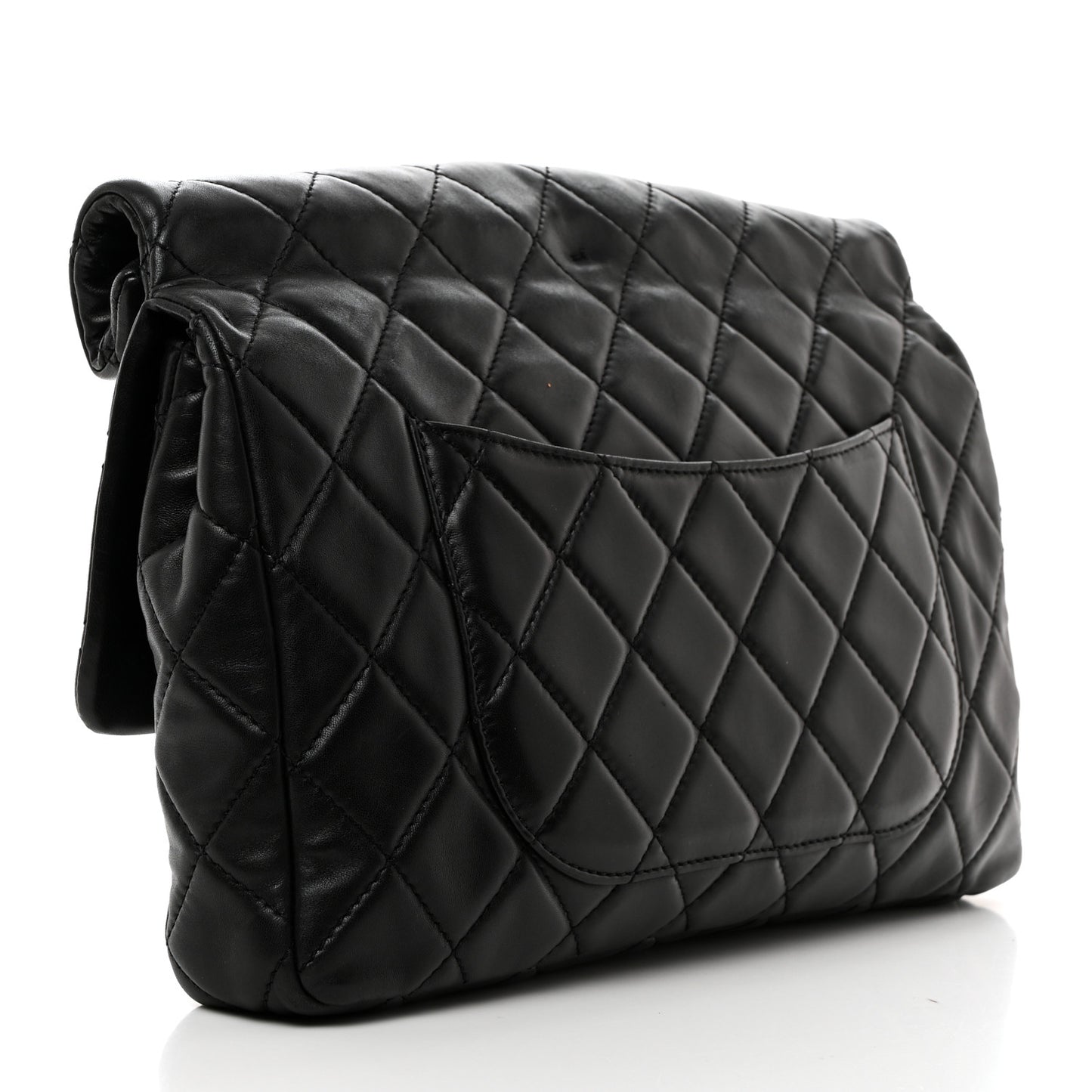 Lambskin Quilted Jumbo Roll 2.55 Reissue Clutch Black