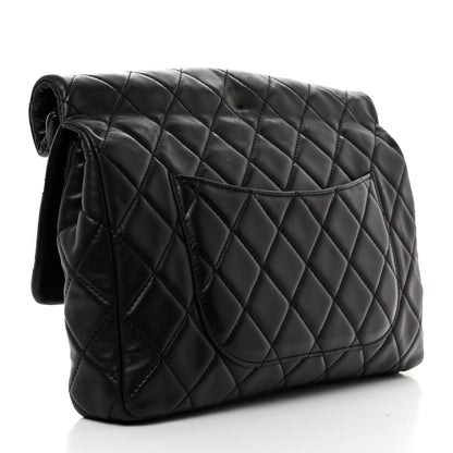 Chanel Lambskin Quilted Jumbo Roll 2.55 Reissue Clutch Black 3 of 11