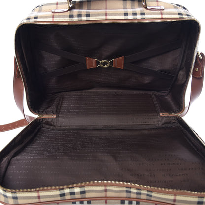 Burberry Haymarket Check Travel Bag Brown 5 of 15