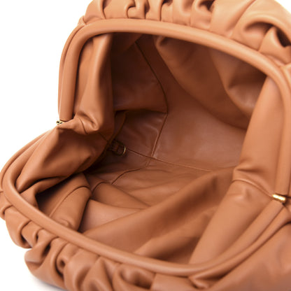 Bottega Veneta Smooth Butter Calf The Pouch Oversized Clutch Clay 8 of 10