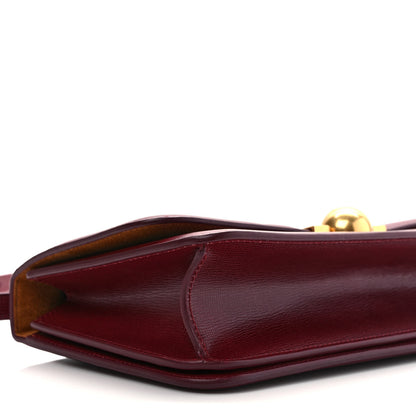 Bottega Veneta Calfskin Stamped Classic BV Bag Dark Red 6 of 10