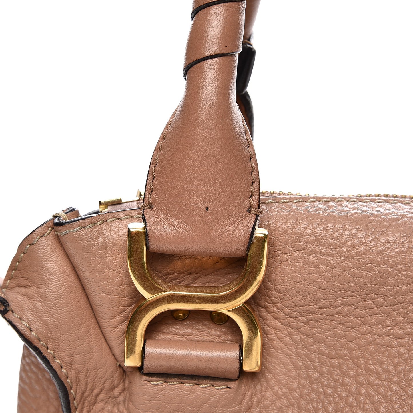 Calfskin Medium Marcie Satchel Nude