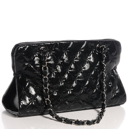 Chanel Glazed Crackled Calfskin Small Reissue Tote Black 3 of 8