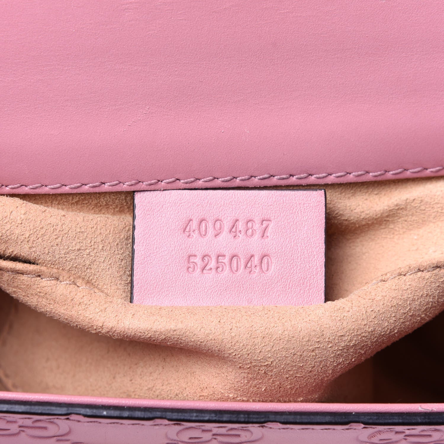 Gucci Guccissima Small Padlock Shoulder Bag Rose Baby Candy 9 of 12
