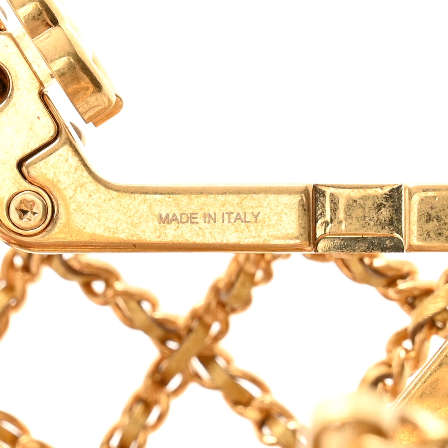 Metal CC Star Minaudiere Crossbody Gold