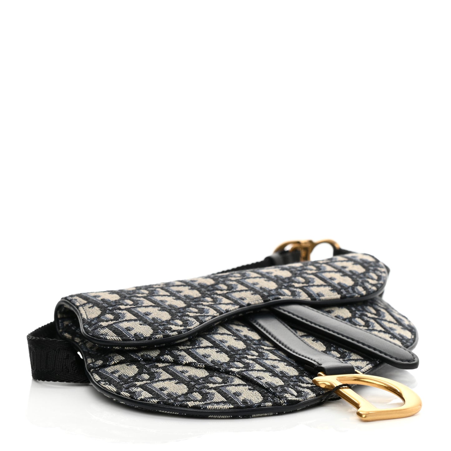 Oblique Saddle Belt Pouch Blue