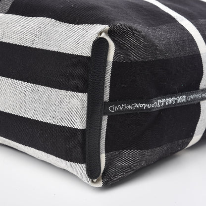 Burberry Coated Canvas Mega Check Sketchbook Medium Reversible Doodle Tote Black 8 of 13