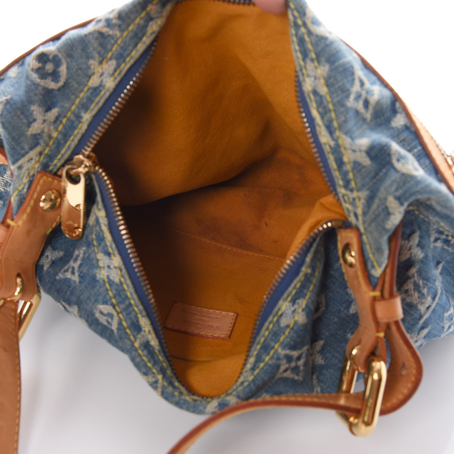 Louis Vuitton Monogram Denim Baggy PM Blue 5 of 8