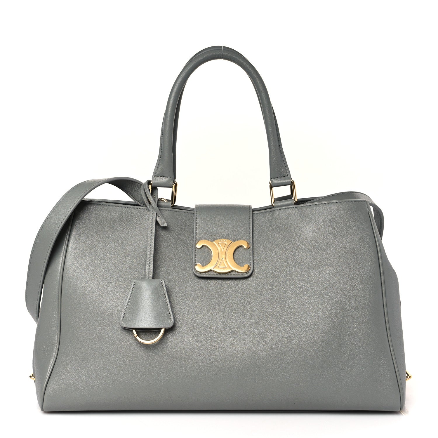 Celine Supple Calfskin Medium Appoline Zinc 1 of 10