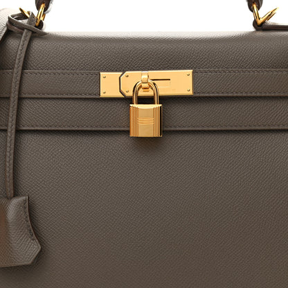 Hermes Epsom Kelly Sellier 28 Etain 10 of 13