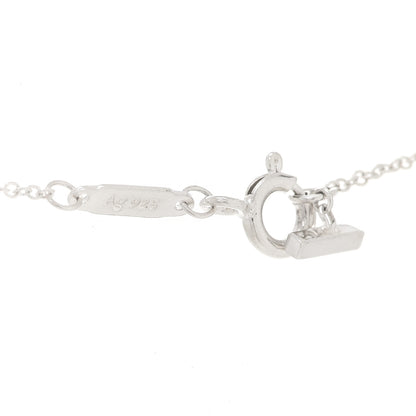 Tiffany Sterling Silver Small T Wave Pendant Necklace 5 of 6
