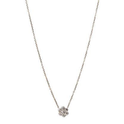 Van Cleef & Arpels 18K Yellow Gold Diamond Large Fleurette Pendant Necklace 1 of 6