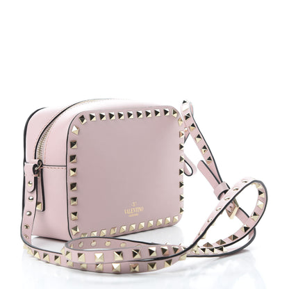 Valentino Garavani Calfskin Rockstud Camera Crossbody Bag Water Rose 3 of 9