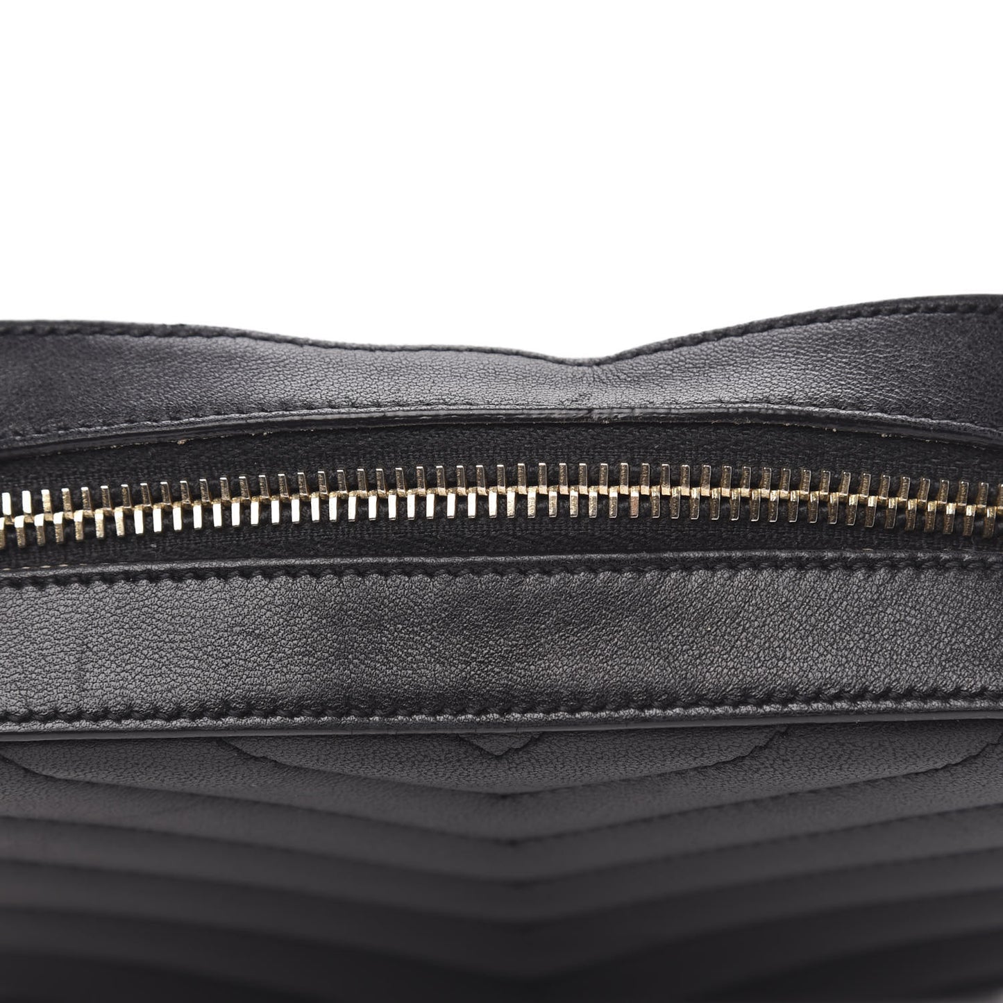 Lambskin Chevron Small Classic Monogram Camera Bag Nero Black