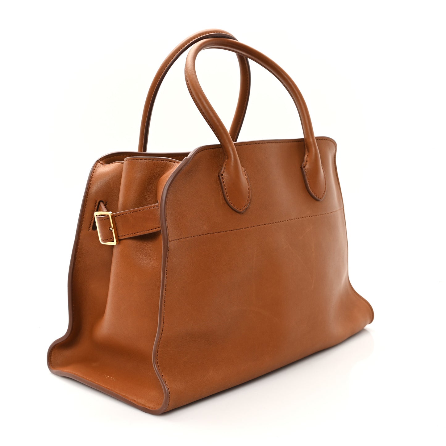 Polished Saddle Calfskin Soft Margaux 12 Cuir