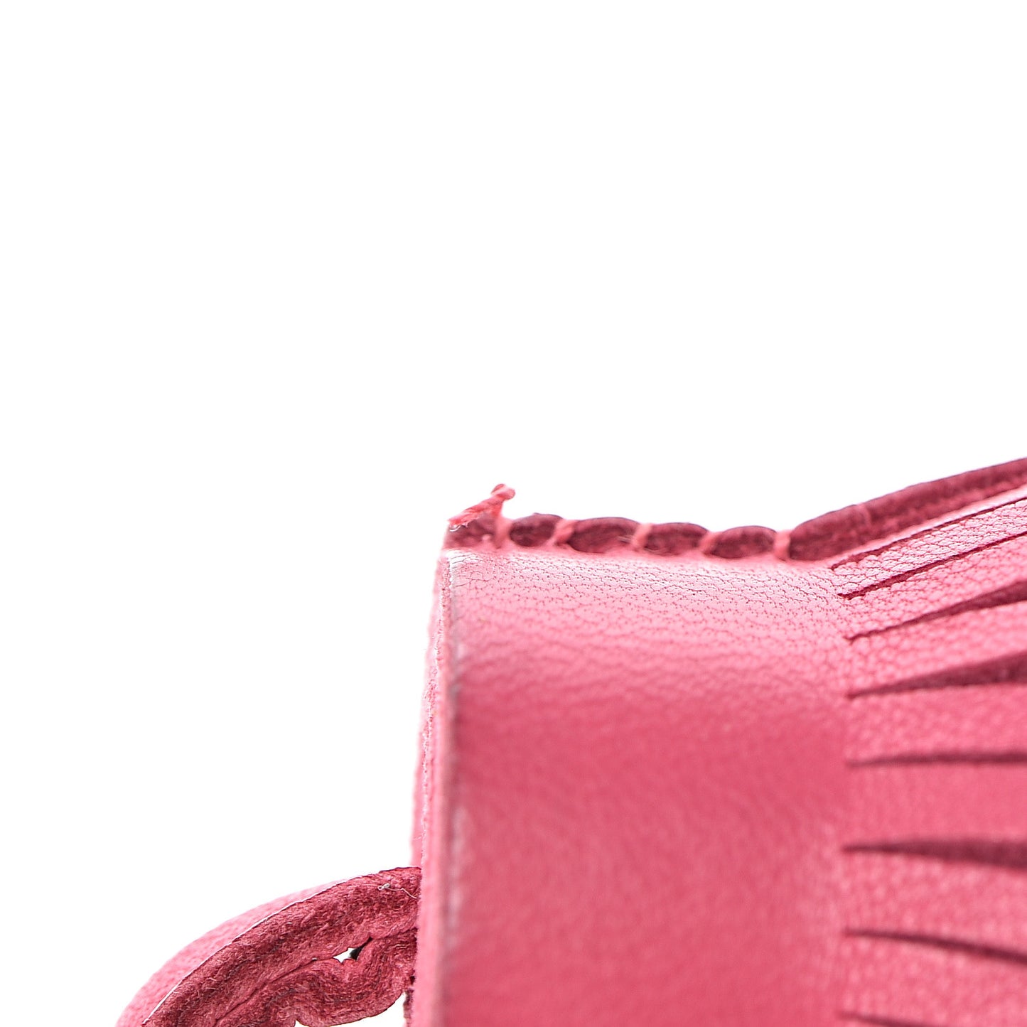 Lambskin Carmen Tassel Key Holder Rose Shocking